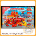 2014New Alloy car,build yourself plastic car toy,building block children park toys,fire station toys,fun toys
